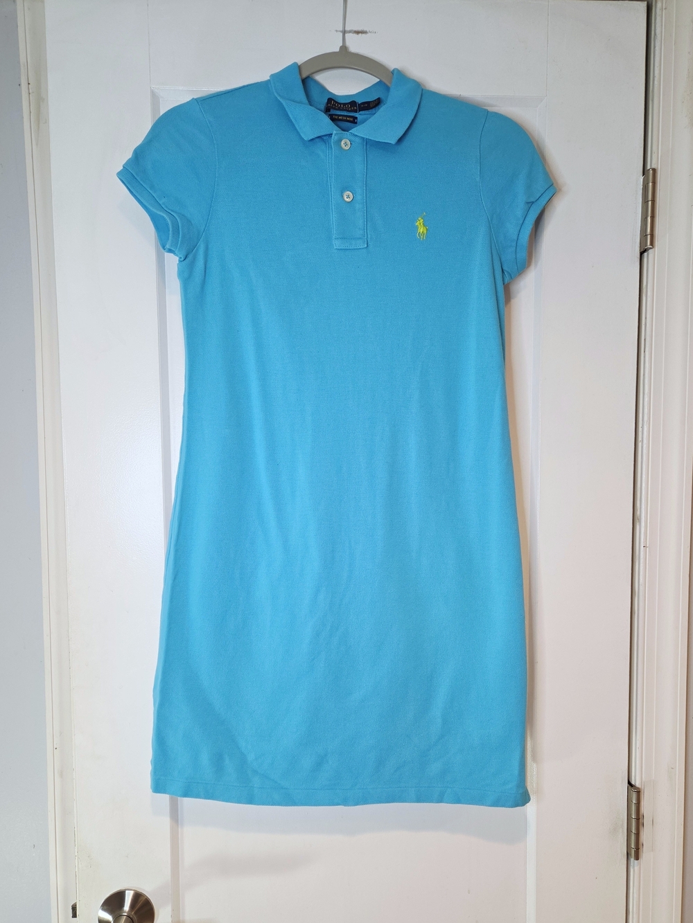 Polo Ralph Lauren Aqua Mesh Mini Polo Dress